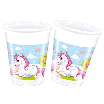 Unicorn, Unikornis műanyag pohár 8 db-os 200 ml