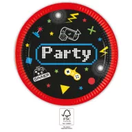 Gamer Gaming Party papirnati tanjur, 8 komada, 23 cm, FSC
