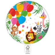 Džungla Balloons papirnati tanjur, 8 komada, 23 cm, FSC
