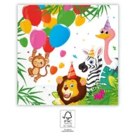 Džungla Balloons salveta 20 kom 33x33 cm FSC