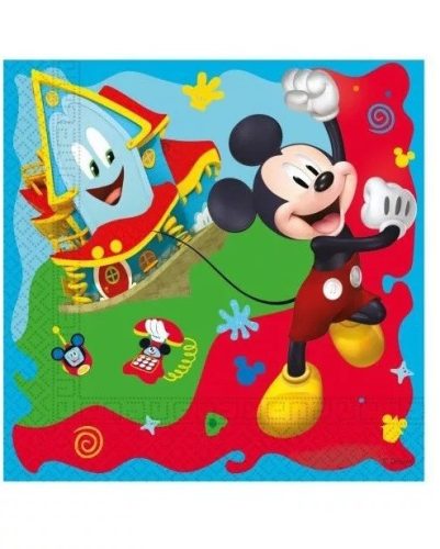 Disney Mickey Rock the House szalvéta 20 db-os 33x33 cm FSC