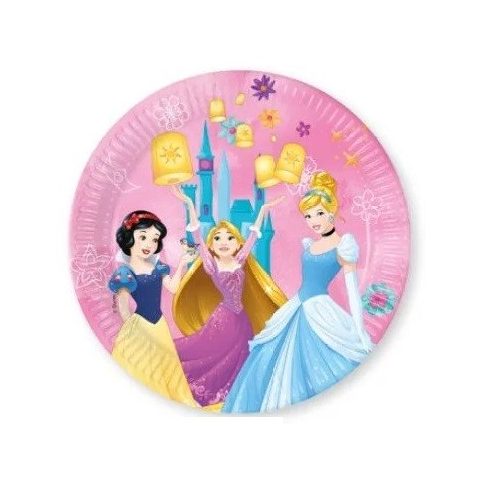 Disney Princess Live your Story, Disney Hercegnők papírtányér 8 db-os 23 cm FSC