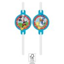 Disney Mickey Rock the House papír szívószál, 4 db-os szett FSC
