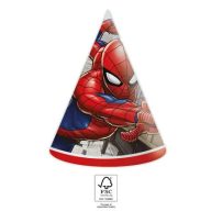   Spider-Man Crime Fighter party kapa, papirnati šešir 6 kos FSC