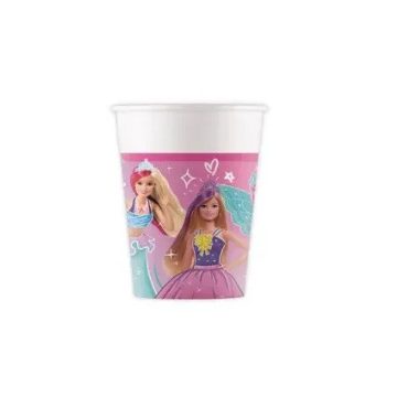 Barbie papír pohár 8 db-os 200ml