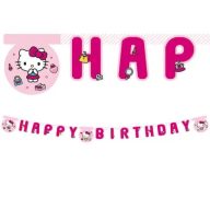 Hello Kitty Fashion Natpis Happy Birthday FSC 2 m