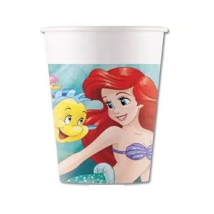 Disney Hercegnők papír pohár Ariel 8 db-os 200ml