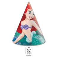  Disney Princeze Ariel Curious Party šešir, trokutasti, 6 komada FSC