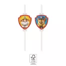 Mancs Őrjárat Rescue Heroes papír szívószál, 4 db-os szett FSC