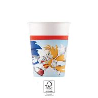 Sonic the Hedgehog Sega papirnati čaša 8 kom 200 ml FSC