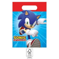   Sonic a sündisznó Sega papír ajándéktasak, ajándékzacskó 4 db-os