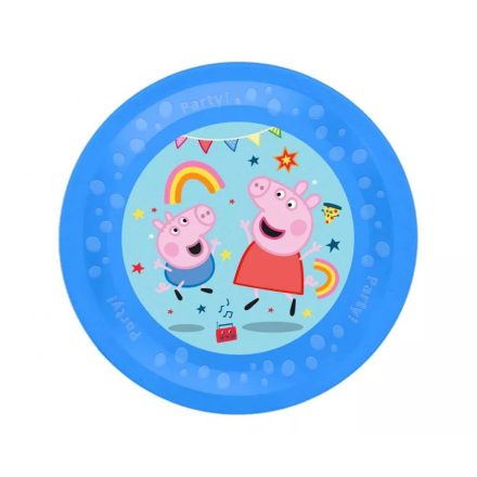 Peppa malac micro műanyag lapostányér messy play 21cm