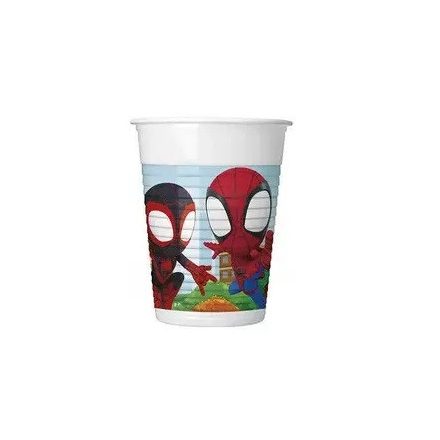 Pókember műanyag pohár spidey 8 db-os 200ml