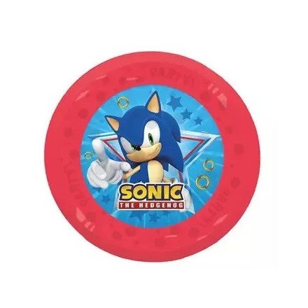 Sonic a sündisznó micro műanyag lapostányér 21cm