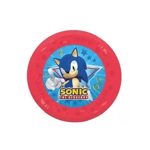 Sonic a sündisznó micro műanyag lapostányér 21cm