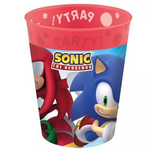 Sonic a sündisznó műanyag pohár sega 250ml