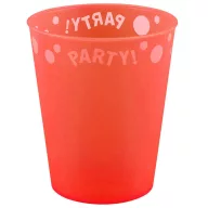   Orange Fluorescent, Narancssárga micro prémium műanyag pohár 250 ml