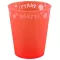 Orange Fluorescent, Narancssárga micro prémium műanyag pohár 250 ml