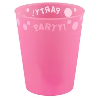 Pink, Rózsaszín micro prémium műanyag pohár 250 ml