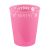 Rózsaszín micro műanyag pohár 250ml