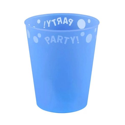 Kék micro műanyag pohár 250ml