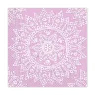 Mandala Purple White szalvéta 20 db-os, 33x33 cm FSC