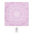 Mandala Purple White szalvéta 20 db-os, 33x33 cm FSC
