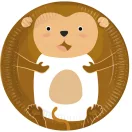 Životinje Zoo papirni tanjuri 8 komada 23 cm FSC