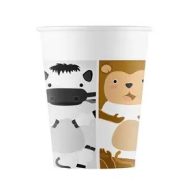 Životinje Zoo papirna čaša 8 kom 200 ml FSC