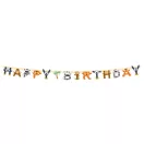 Állatos Zoo Happy Birthday felirat FSC 2 m