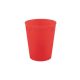 Piros Bright red micro prémium műanyag pohár 250 ml