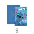 Disney Lilo i Stitch Angel party pozivnica, paket od 6 kom FSC
