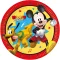 Disney Mickey Jump Into Fun papirnata tanjur 8 komada 23 cm FSC