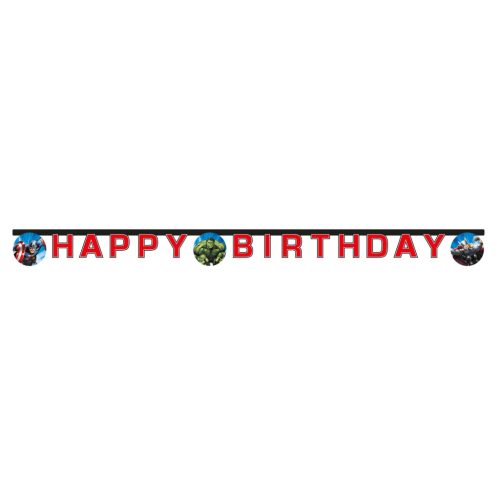 Bosszúállók Evergreen Happy Birthday felirat FSC 2 m