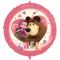 Mása és a medve Sweet Heart fólia lufi 46 cm