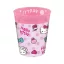 Hello Kitty Fashion micro prémium műanyag pohár szett 4 db-os 250 ml