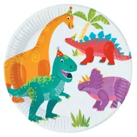 Dinosaurusi Party papirnati tanjur 8 komada 23 cm FSC