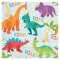 Dinosaurusi Party salveta 20-komadna 33x33 cm