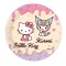 Hello Kitty Kuromi papirnati tanjur 8 komada 23 cm FSC