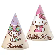 Hello Kitty Kuromi parti kalap, csákó 6 db-os