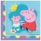 Peppa malac With Love szalvéta 20 db-os 33x33 cm FSC