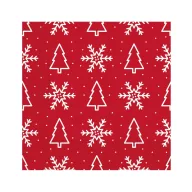 Karácsonyi Trees & Snowflakes szalvéta 20 db-os 33x33 cm