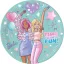 Barbie Star papírtányér 8 db-os 23 cm FSC
