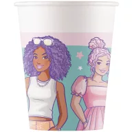 Barbie Star papír pohár 8 db-os 200 ml FSC