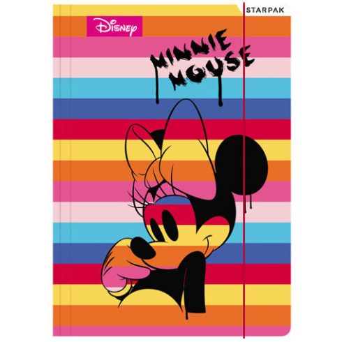 Disney Minnie A/4 gumis mappa színes