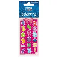 Brojevi Pink Naljepnica s brojevima i srebrnim ukrasom