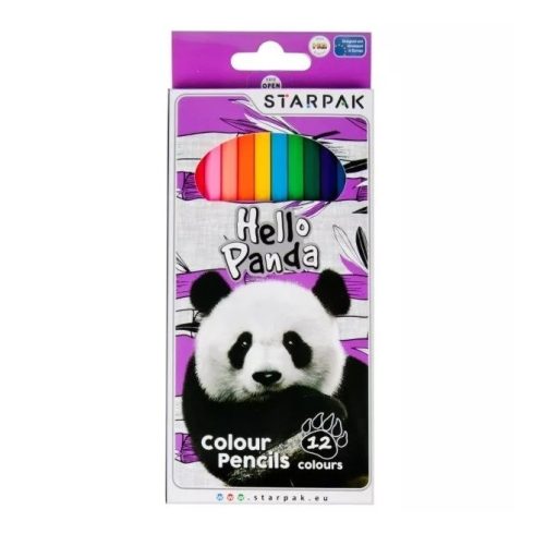 Panda színes ceruza 12 db-os 