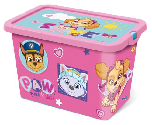 Mancs Őrjárat Girl Pinky műanyag tároló doboz 7 L