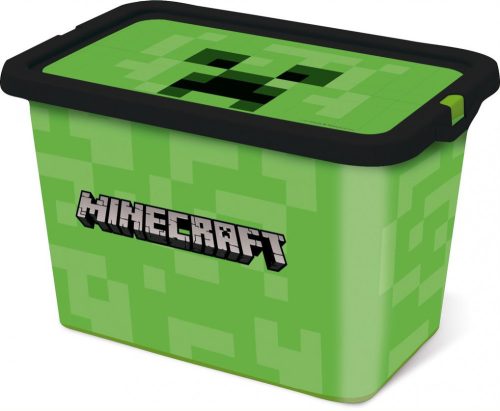 Minecraft műanyag tároló doboz 7 L