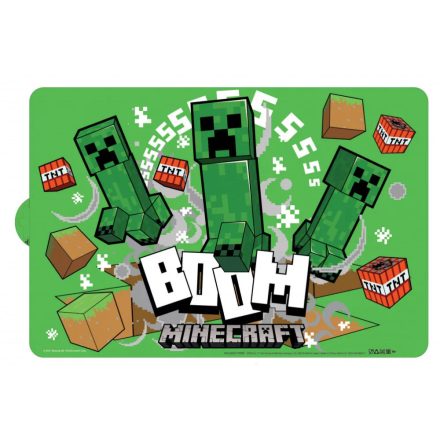 Minecraft tányéralátét boom